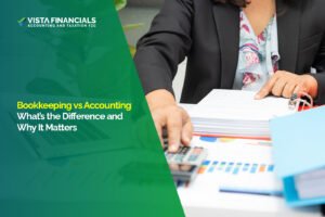 Bookkeeping vs Accounting comparison chart for UAE businesses showing key differences